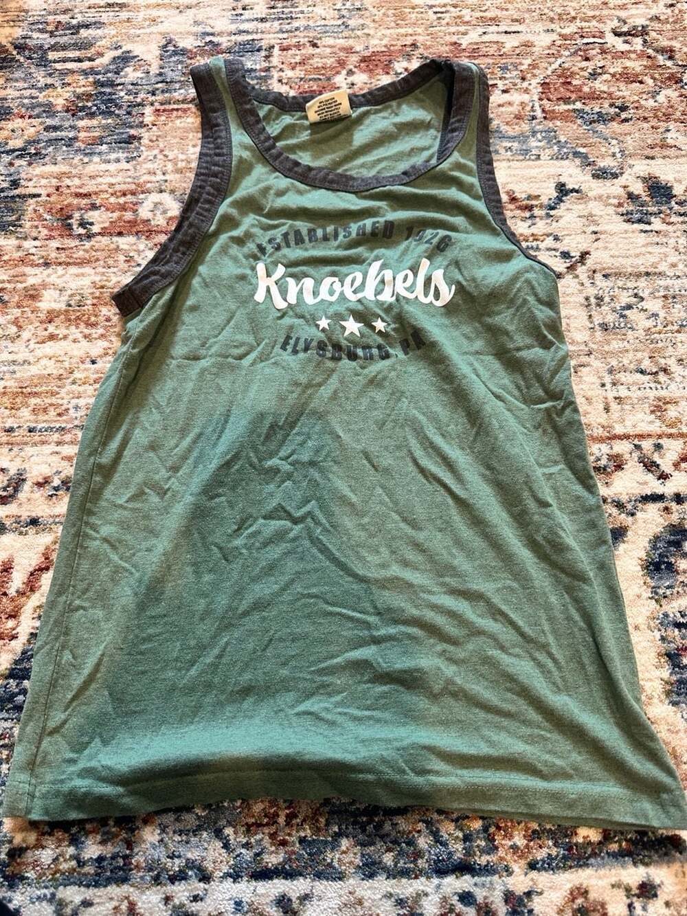 Art & Sol Knoebels Established 1926 Green Tank Top Size S